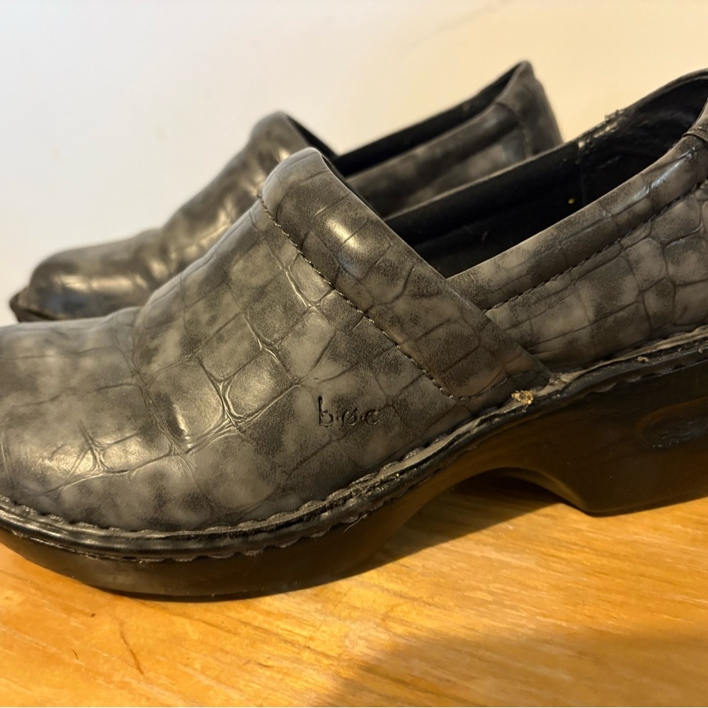 b.o.c. Gray Mules & Clogs